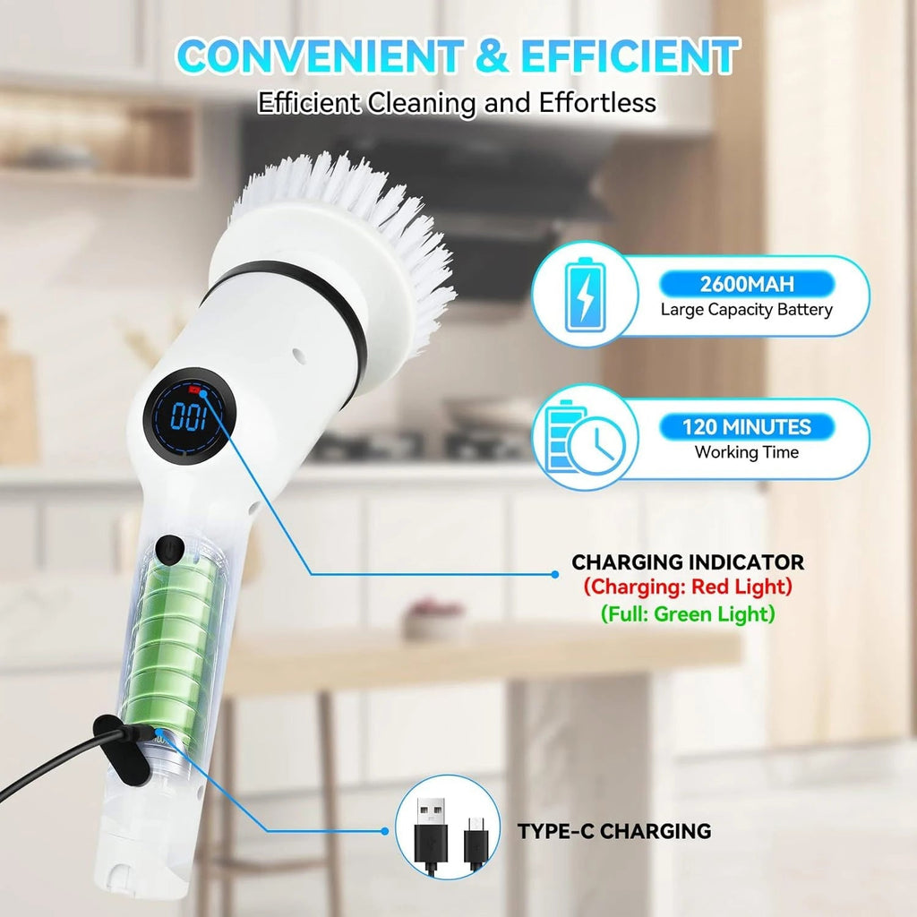 Precision 9 in 1 Electric Cleaning Brush Multi-Purpose